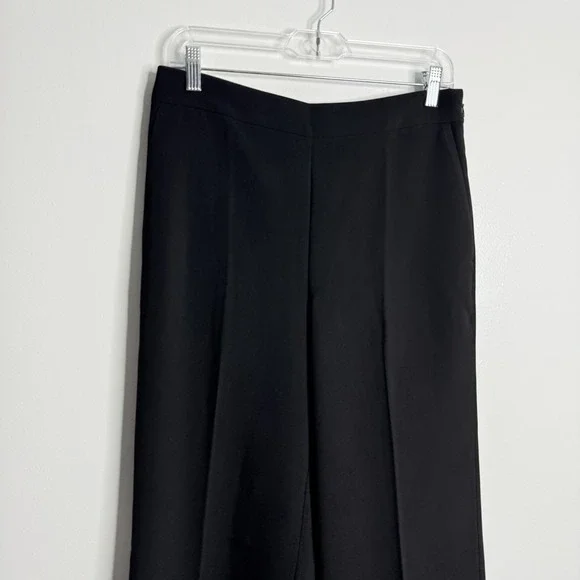 NWOT Ann Taylor The Wide Leg Pant in Fluid Crepe Black Size 4 Workwear - Picture 7 of 10